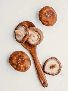 groep paddenstoelen op een tafel