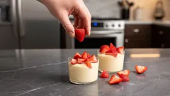 Het perfecte dessert: eenvoudig recept voor pudding met opgeklopte room. Verwen je smaakpapillen